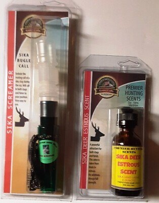 quot;Sika Screamerquot; Bugle call and Sika Estrous Scent Combo FREE SHIPPING $42.99