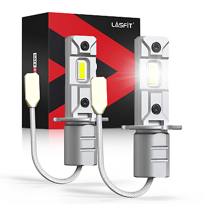 LASFIT H3 LED Fog Light Bulb Conversion Kit Super Bright White DRL Lamp 6000K $39.99