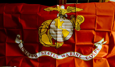 #ad Beautiful flag 3x5 UNITED STATES MARINES CORPS USMC Semper Fi $8.00