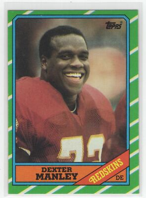 #ad 1986 Topps Dexter Manley Washington Redskins #180 $1.00