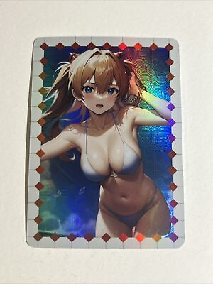 #ad EVA Neon Genesis Evangelion Anime Sexy ACG Doujin Card $8.54