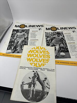 #ad Wolves Home Programmes 1967 1968 X 3 GBP 5.00