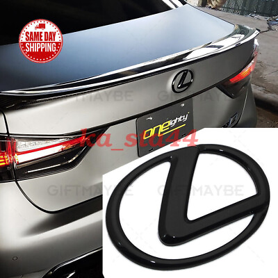 #ad For Lexus Trunk Logo Badge Emblem Car Exterior Replace Gloss Black F Sport IS GS $27.99
