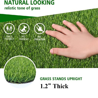 Artificial Grass Turf Mat 3.3x2.3ft Fake Synthetic Garden Landscape Lawn Carpet $20.50