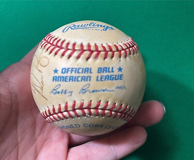 Rawlings Official Ball American League Signed Baseball Signature See Description $200.00