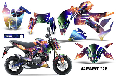 #ad MX Decal Graphic Kit Dirt Bike For Kawasaki Z125 PRO 2017 2023 Element 115 $169.95