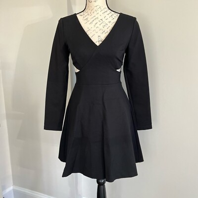 Halston Heritage Black Long Sleeve Dress NWOT $75.00