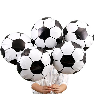 #ad 4D Football Aluminum Foil Balloons Man Happy Birthday Party Decorations Kids Toy $10.99