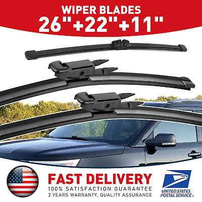 #ad For 2011 2020 Ford Explorer 26quot; 22quot; 11quot; FrontRear Windshield Wiper Blades Set $17.99