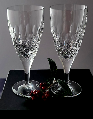 Waterford Crystal Ellypse Iced Beverage Glasses Set of Two Ships Free $95.00