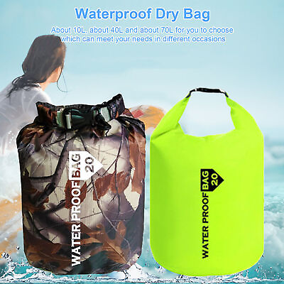 #ad 10 40 70L Waterproof Dry Bag Sack For Camping Drift Trekking Swimming Rafting $13.94