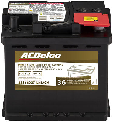 #ad Vehicle Battery Automotive AGM Battery ACDelco LN1AGM $189.95