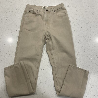 LL Bean Classic Jeans Mens 30x32 Brown 100% Cotton 220626 $22.99