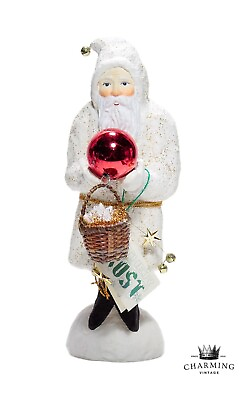 #ad Vintage DEPARTMENT 56 Father Frost Collection Santa Christmas Figure Decor w Tag $50.83