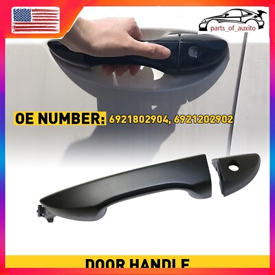 #ad Exterior Door Handle For 2014 2019 Toyota Corolla Front Left Smooth Black $18.99