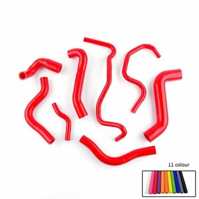 #ad RED For Audi A3 S3 TT MK1 1.8T 225PS Pipe Silicone Radiator Coolant Kits Hose $88.99