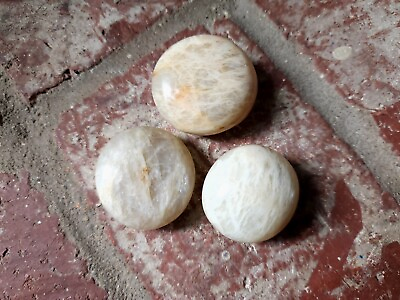 #ad Cream Moonstone Small Palmstone Bundle Crystal $20.00