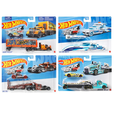 #ad 2023 Hot Wheels Track Truck Super Rigs Mix 1:64 Diecast Cars Model Toys You Pick $18.99