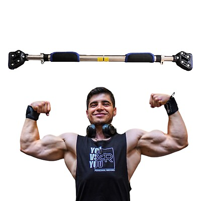 #ad Pull Up Bar for Doorway Chin Up Bar No Screw Strength Training Home Workout $19.98