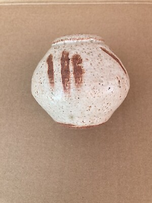 #ad Warren Mackenzie Shinzo Glaze Studio Pottery Vase 4 “ Tall By 4” Wide Unmarked $115.00