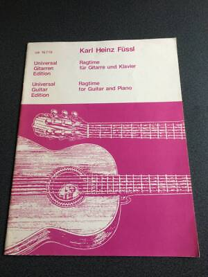 Rare Karl Heinz Fussl Import Score Guitar Piano Duo Sheet Music Ragtime Ragtime $51.69