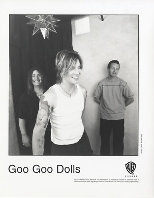 #ad Goo Goo Dolls John Rzeznik 2001 Warner Bros Band Publicity Original 8x10 Photo $29.99