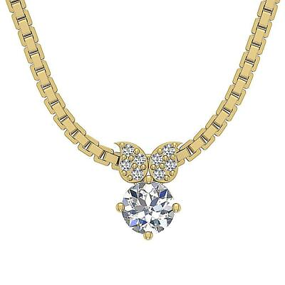 #ad #ad Fashion Pendant Necklace Round Diamond SI1 G 0.35 Ct 14K White Yellow Rose Gold $466.39
