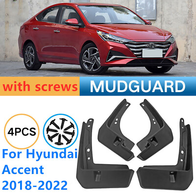 #ad For Hyundai Accent 2018 2022 Mud Fender Flaps Splash Guards Mudflaps Mudguards $18.99