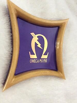 #ad Omega Purple and Gold Holographic Coaster Tray $12.00