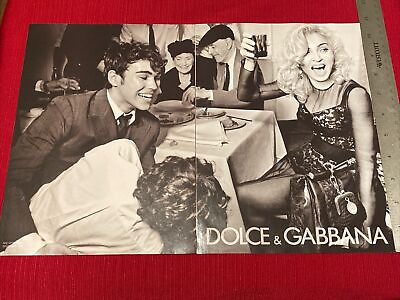 #ad Madonna for Dolce amp; Gabbana Designer Clothes 2010 Print Ad Great To Frame $6.95