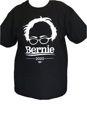 #ad Bernie 2020 100% Preshrunk Cotton T Shirt Black Extra Large $12.00