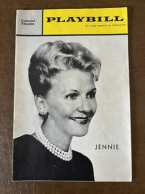 #ad RARE PLAYBILL Jennie Mary Martin August 1963 Colonial Theatre Boston Near Mint $19.99