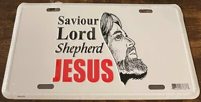 Saviour Lord Shepherd Jesus Booster License Plate Church Clergy Pastor Gift $29.99