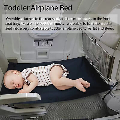 #ad Baby Airplane Bed Simple Installation Seat Extension Baby Airplane Foot Hammock $13.95
