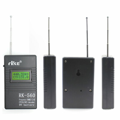 Portable Frequency Counter RK 560 50MHz 2.4GHz Tester CTCSS DCS Radio Meter $16.56