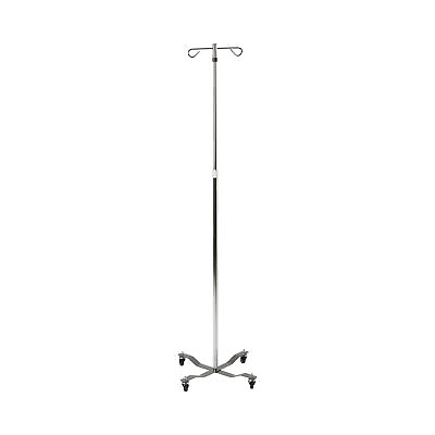 Drive Medical IV Pole 2 Hooks 4 Legs Chrome Plated Steel Removable Top 13033 #ad $38.63