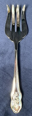 Royal Doulton Gold Electroplated Rose Serving Fork IOB $29.00