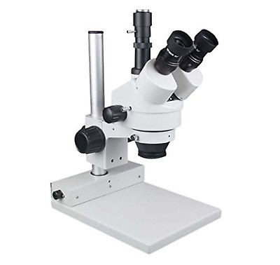 #ad Radical 100mm 4quot; WD 50x Zoom Stereo Trinocular Microscope w Camera Port C Mount $359.10