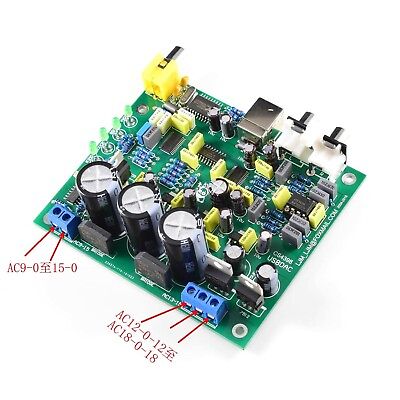 CS4398 DAC with USB Optical Fiber Coaxial 24bit 192K Amplifier Board $33.20