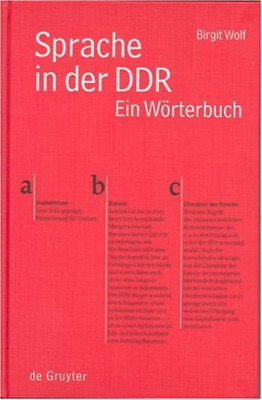 #ad Sprache in der DDR : Ein Wörterbuch Hardcover Birgit Wolf $43.89