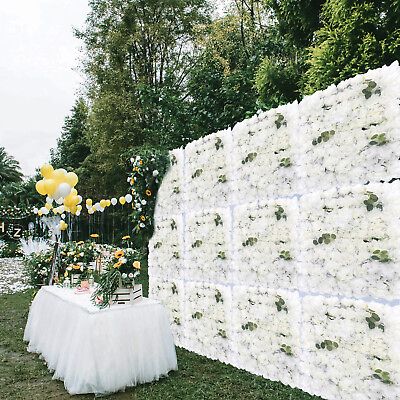 #ad 12pcs Flower Wall Panel Floral Backdrop Flower Wall Decoration FOR Wedding Party $126.36