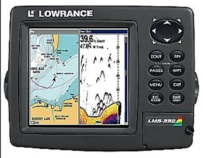 #ad Lowrance LMS 332c MFD Fishfinder Sonar Chartplotter Display Head 30 DAY WARRANTY $149.88