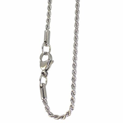 #ad Rope Chain Necklace Surgical Stainless Steel 18 30 inch 5mm Hypoallergenic $17.99
