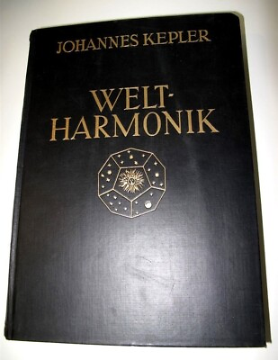 #ad JOHANNES KEPLER Weltharmonik 1939 German Printing VGC Scarce Book $190.00