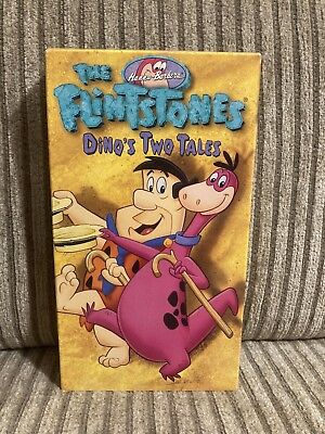 #ad The Flinstones Dino’s Two Tales VHS Tape Hanna Barbera Cartoon VHS Tested Flinst $4.83