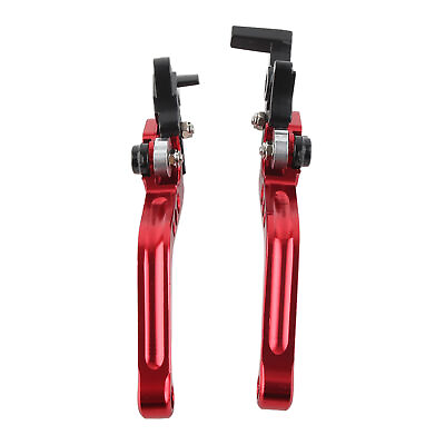 #ad Premium Quality Red CNC Aluminum Motorcycle Clutch Brake Lever HandleWPD $149.55