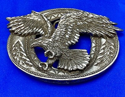 #ad Flying Hunting Diving Attacking Eagle cut out 2002 Enchantment belt buckle $12.20