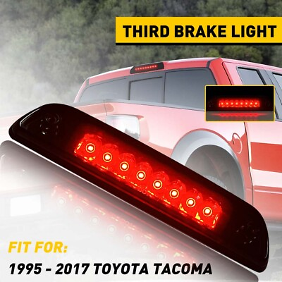 #ad For 95 17 TOYOTA Roof TRUCK TACOMA Mount SMOKED 3rd Third Brake Tail Light Lamp $22.99