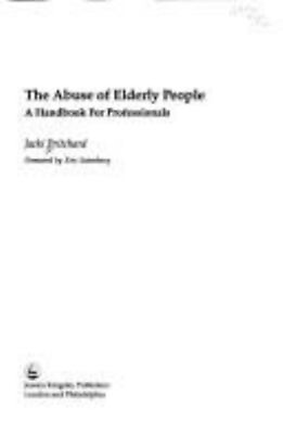 #ad The Abuse of Elderly People : A Handbook for Professionals Paperb $18.52