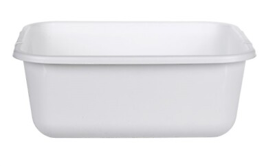 #ad Rubbermaid 2951 AR WHT White Plastic Twin Sink Dishpan 12.55 W x 14.45 L in. $15.68